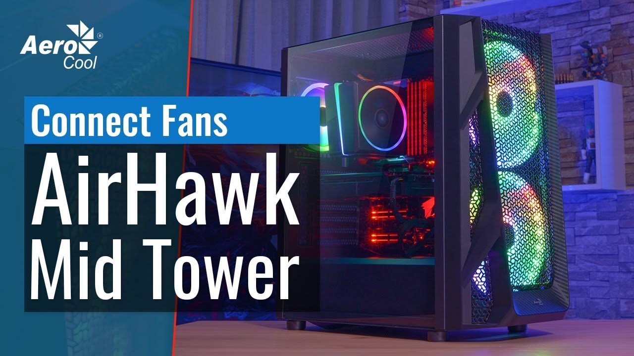 Корпус AeroCool AirHawk Mid Tower - Как подключить вентиляторы и сторонние аксессуары