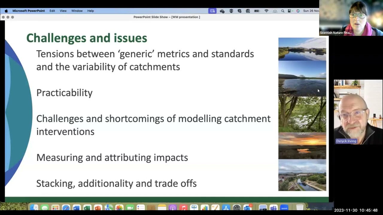 Water Workshop: Options for Developing a Market for the Water Environment - Thu, 30 Nov 2023, 10:30