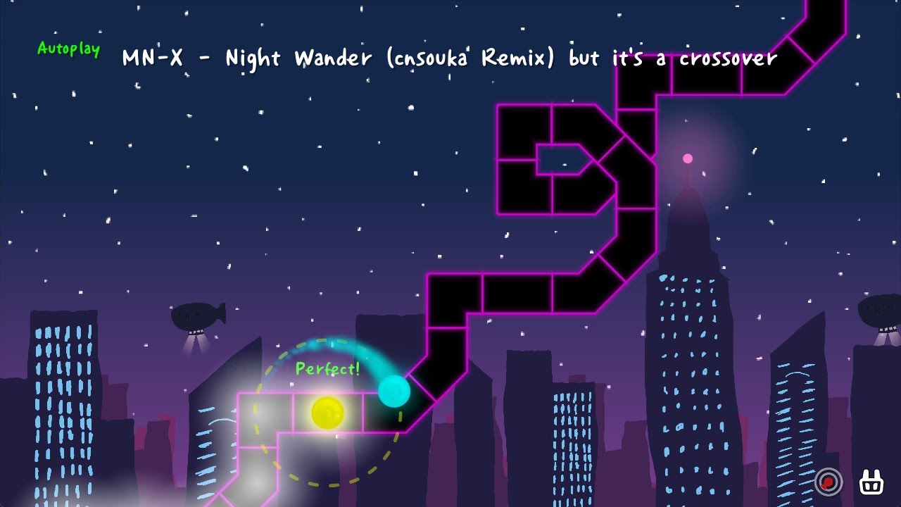 [ADOFAI Workshop] Night Wander (cnsouka Remix) but it's a crossover