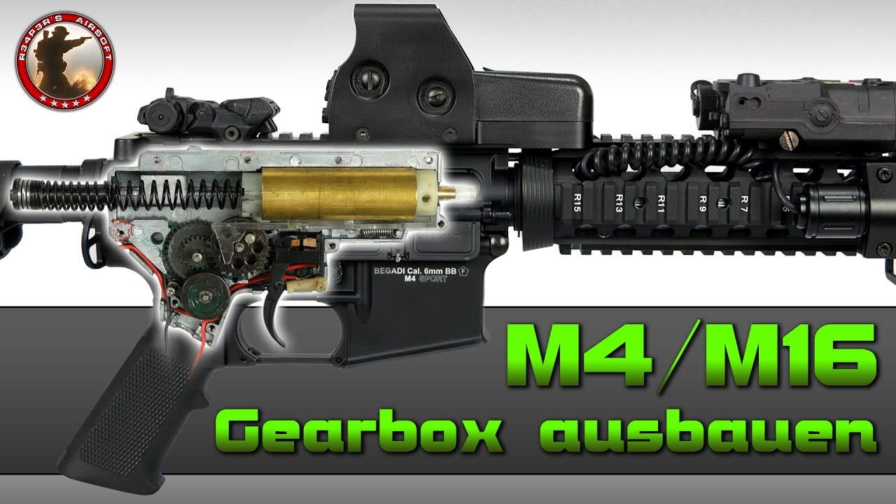 [Tech] M4/M16/AR15 Gearbox und Internals ausbauen (Demontage/zerlegen) 6mm Airsoft - 4K UHD