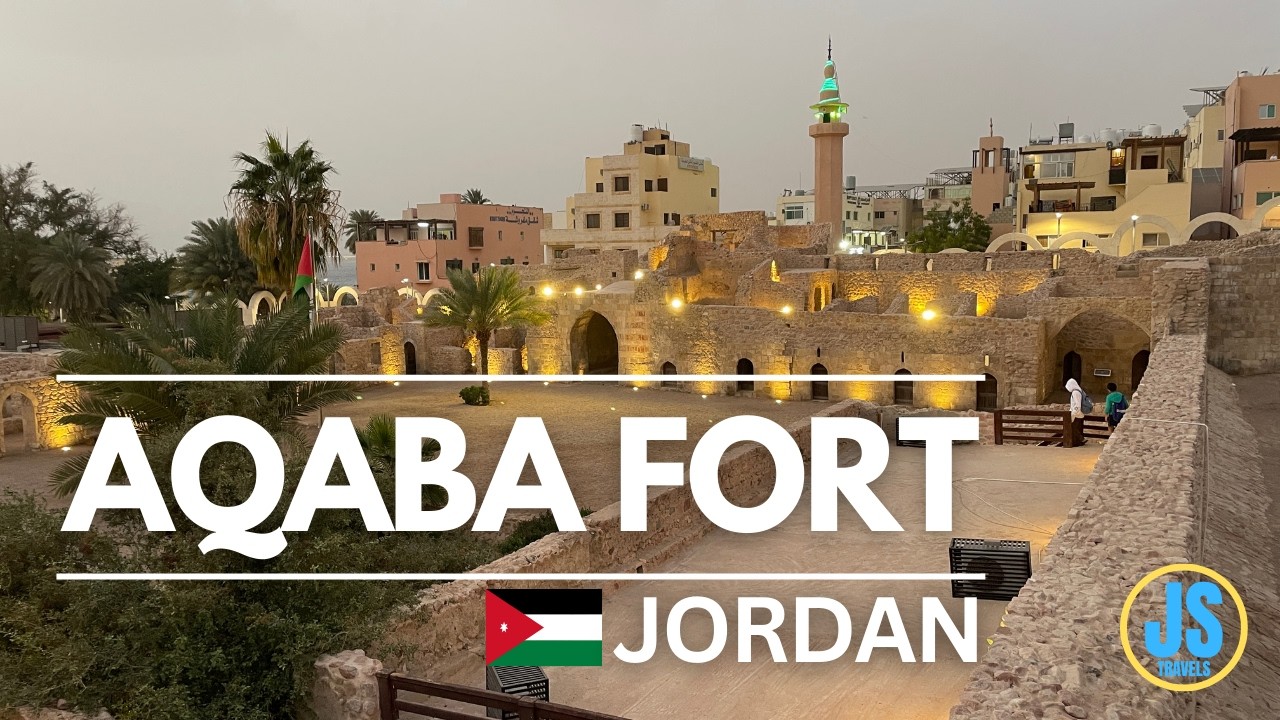 AQABA FORT WALKING TOUR 🇯🇴 | EXPLORING MAMLUK CASTLE in AQABA JORDAN | RED SEA HISTORIC SITE
