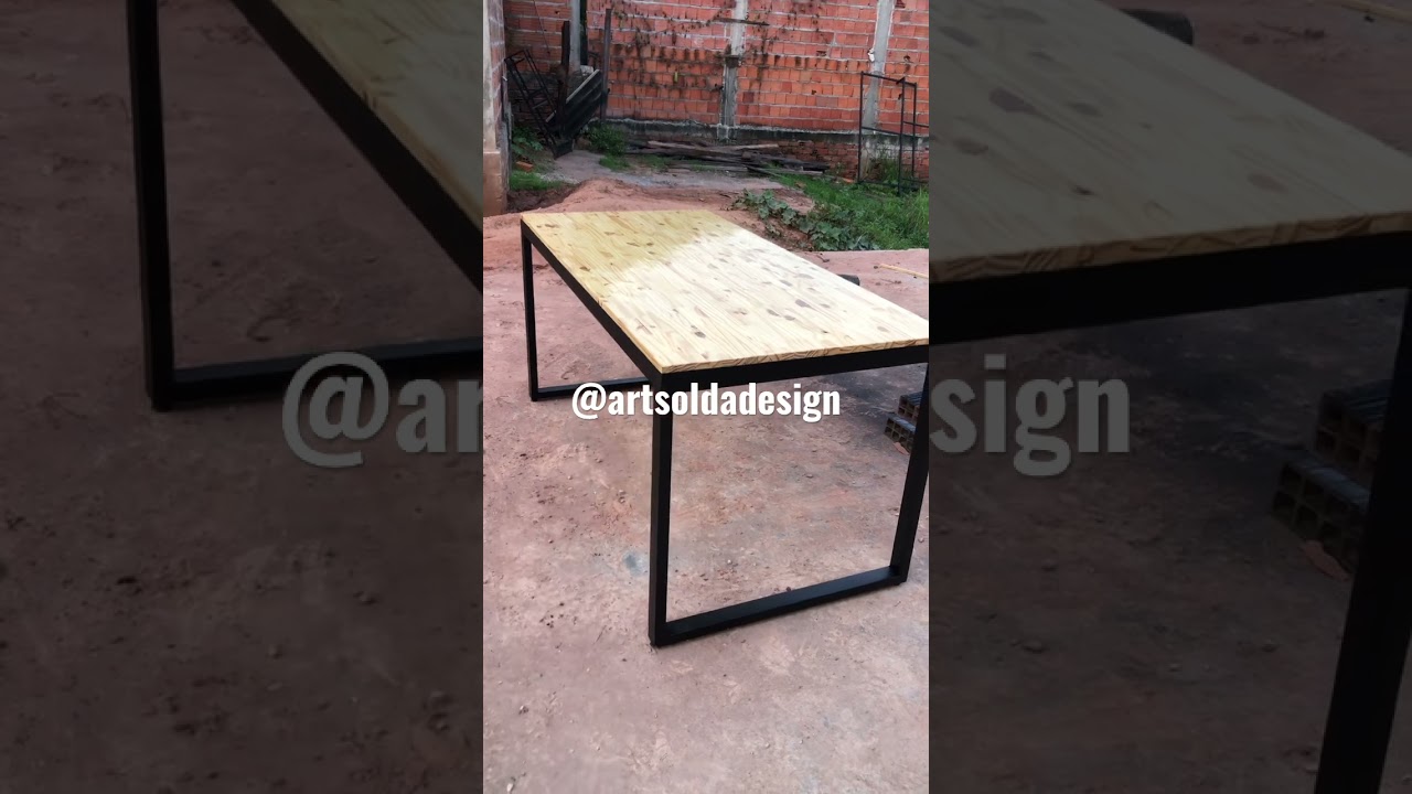 Mesa industrial fa&ccedil;a voc&ecirc; mesmo