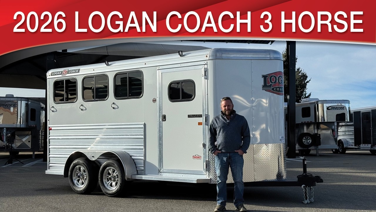 2026 Logan Coach Bullseye 3 Horse Bumper Pull