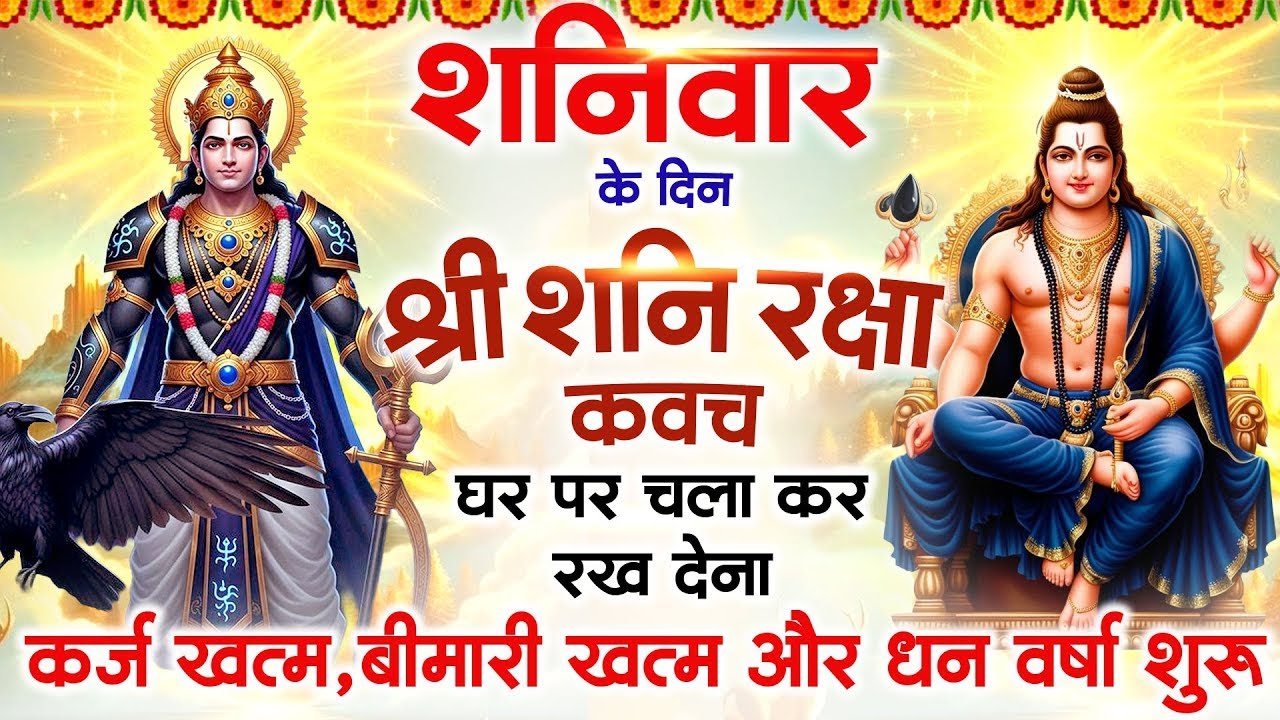 शनिवार के दिन अपने घर में शनि रक्षा कवच चलाकर रख देने से र्कज खत्म, बीमारी खत्म धन वर्षा शुरू