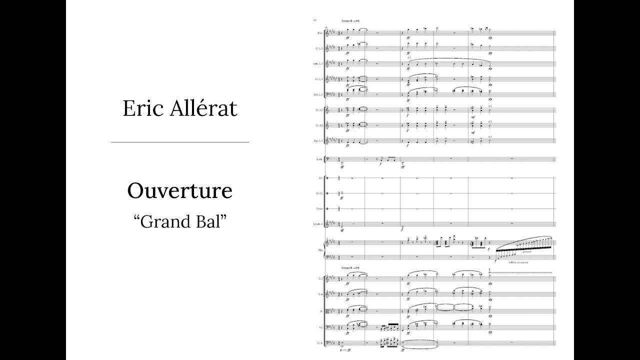Ouverture (Grand Bal) - arr. pour orchestre