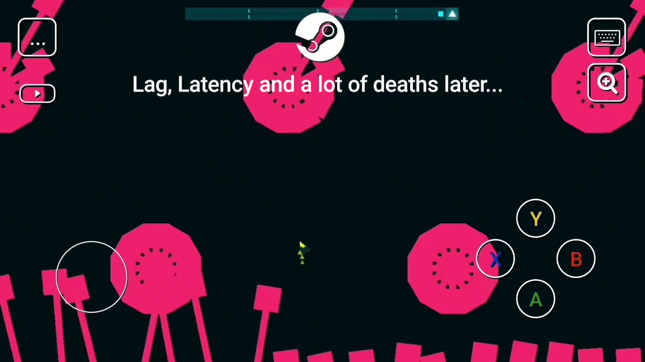 Just Shapes And Beats, Steam Link Test Video...