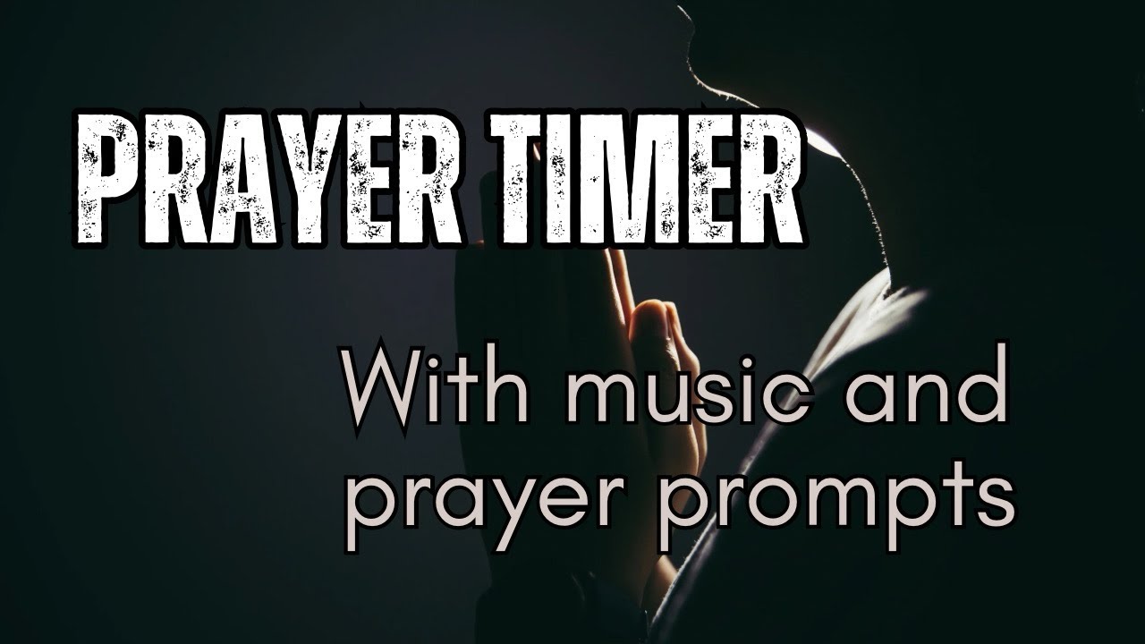 Prayer Timer with Prompts & Music (7 prompts in 5 minute intervals with chime)