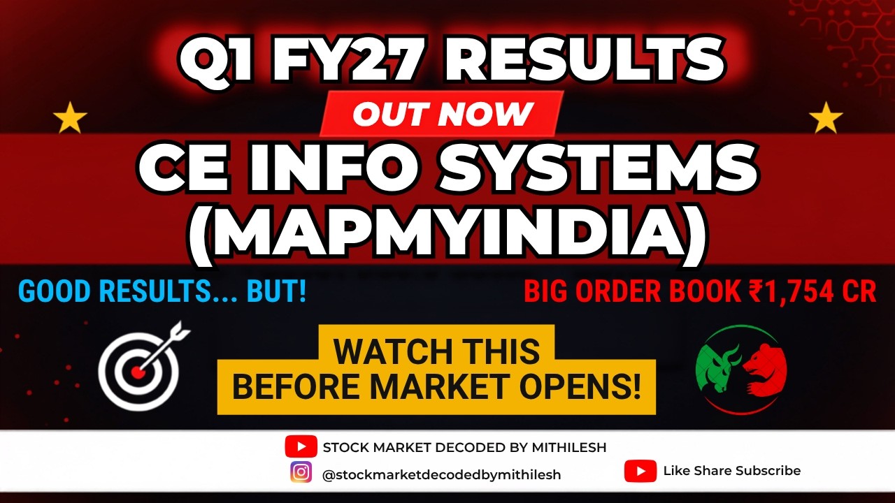 MapmyIndia Q1 Results 2027 | CE Info Systems Results Today | MapmyIndia Share Latest News