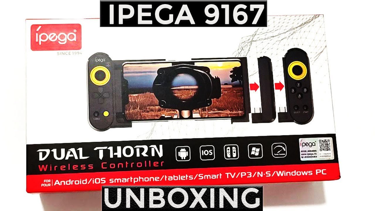 Best Gamepad Controller for Android and IOS | Support PUBG Mobile | IPEGA 9167 - Unboxing