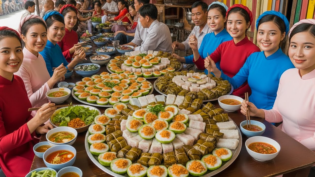 Central Vietnamese Street Foods in 2026:Steamed Rice Cakes, Tapioca Dumplings, Steamed Rice Dumpling