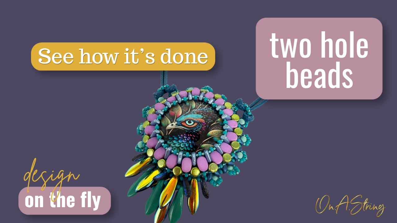 What's that Shape? A demonstration of 2 Hole Beads and How to Use Them in Beadweaving.