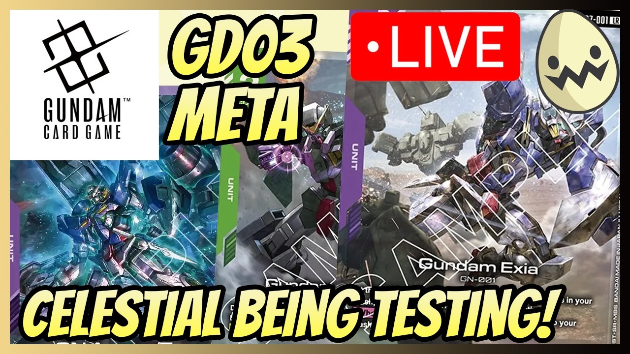 Gundam Card Game: GD03 Celestial Being Testing!