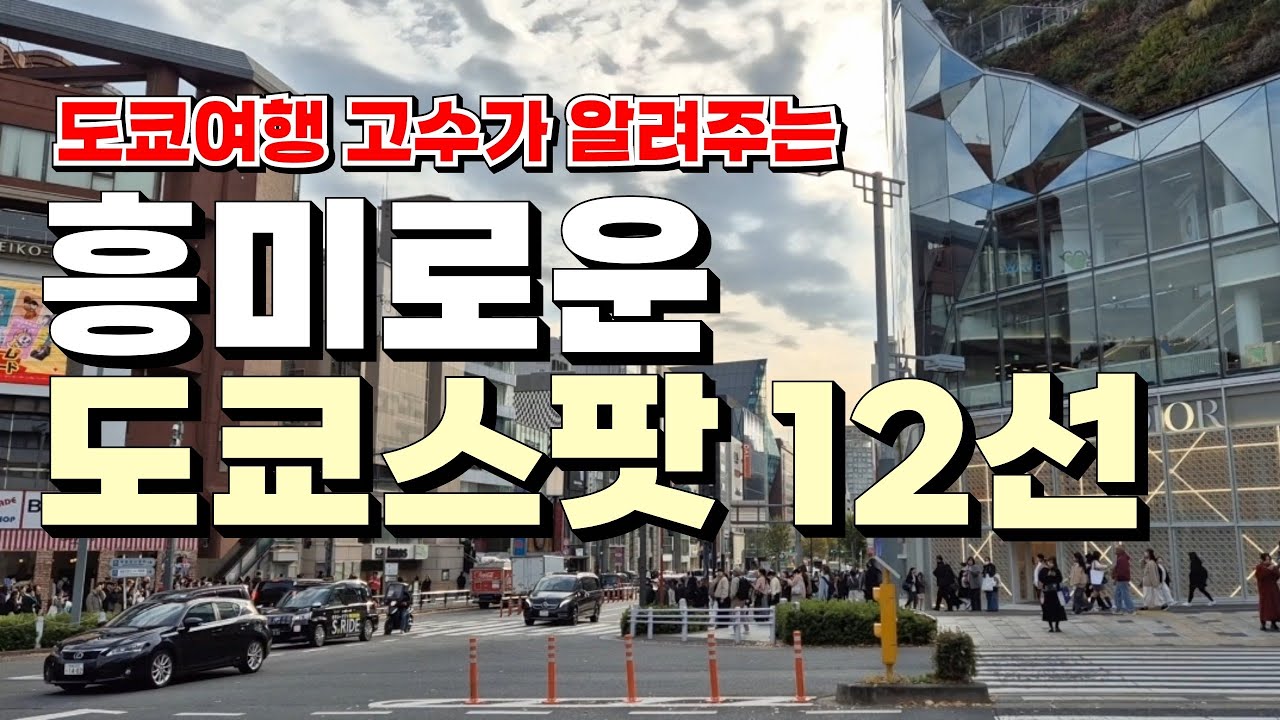 여기 어때? 🇯🇵놓치면 후회하는 도쿄 여행 스팟 12곳🗼