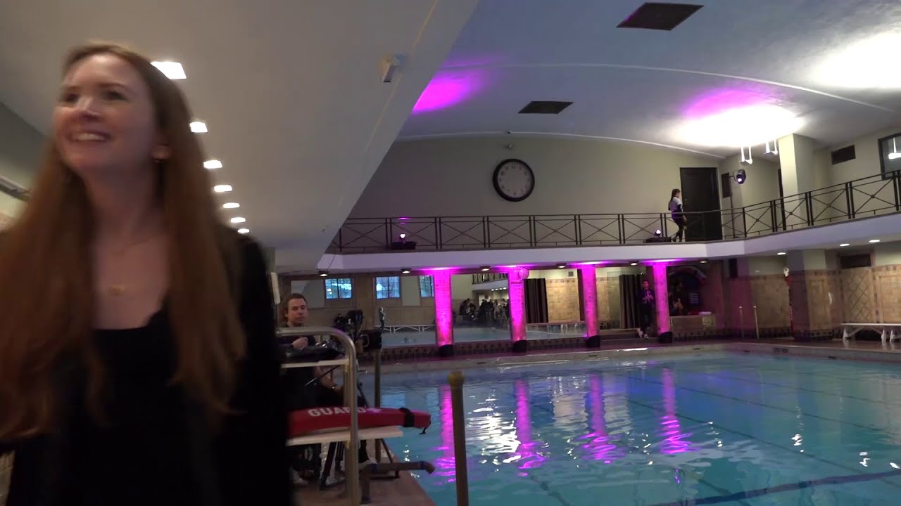 Underwater swimming pool fashion week