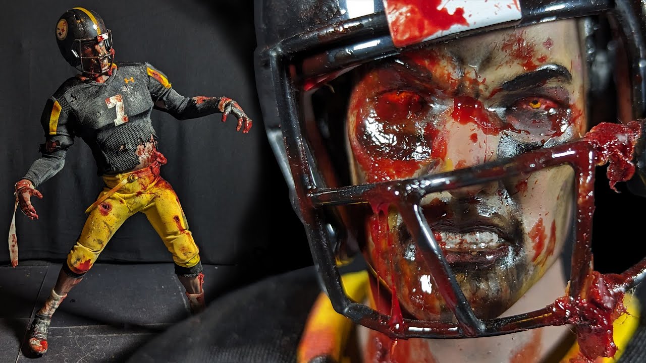 Custom Football Player Zombie 1/6 Scale Figure