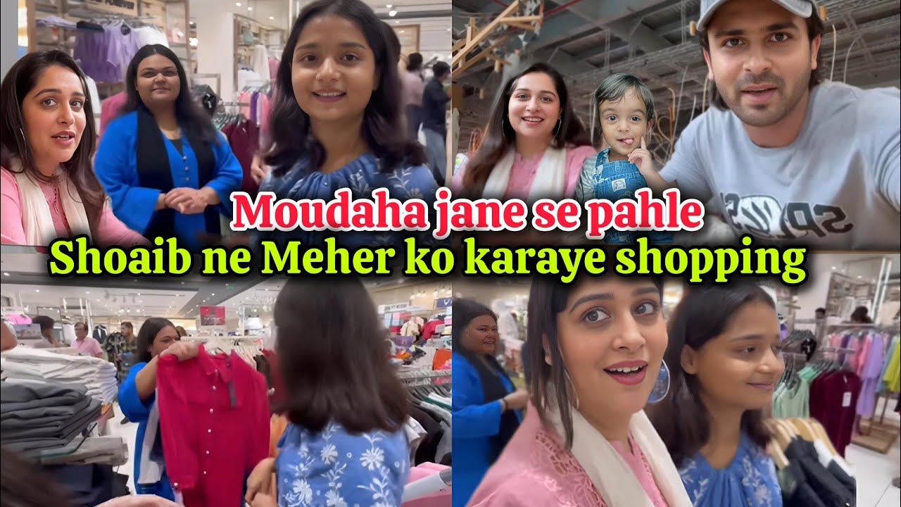 Chandigarh se ate hi shoaib ne kraye Meher ko special shopping 🛒🛍️ shoaib ibrahim official vlogs 