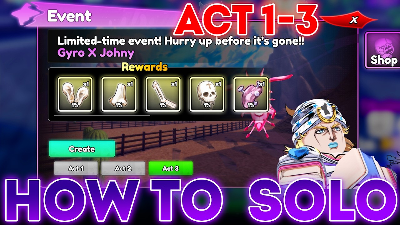 How to SOLO *WIN* NEW Act 1-3 Event Gyro X Johny in Anime Guardians