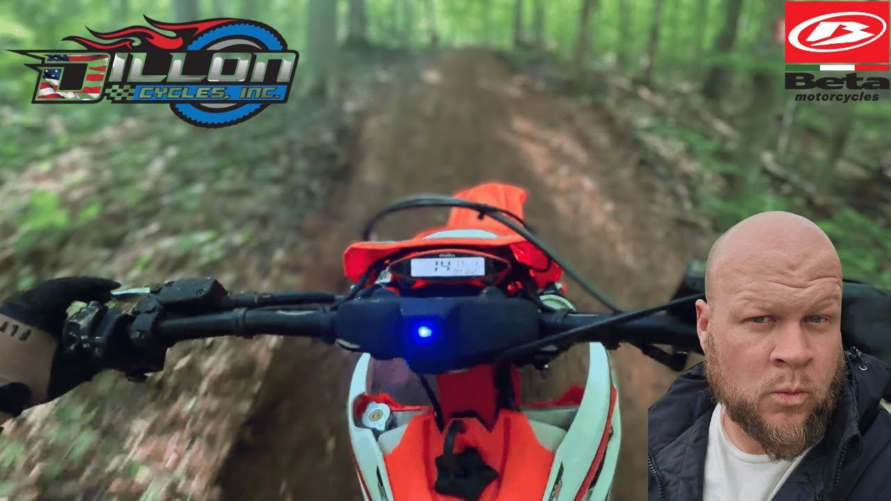 Test riding the Beta 250RR X-Pro at Hatfield Mccoy Trails!