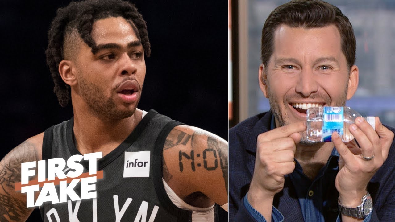 Will Cain laughs at D'Angelo Russell&rsquo;s attempt to hide contraband | First Take