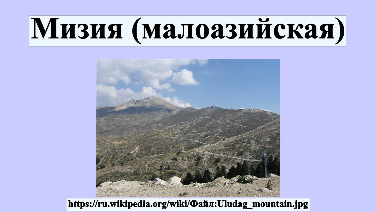 Мизия (малоазийская)