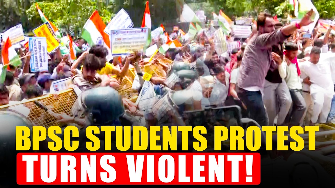 BREAKING! BPSC Aspirants Hold Massive Patna Protest Over Exam Cancellation
