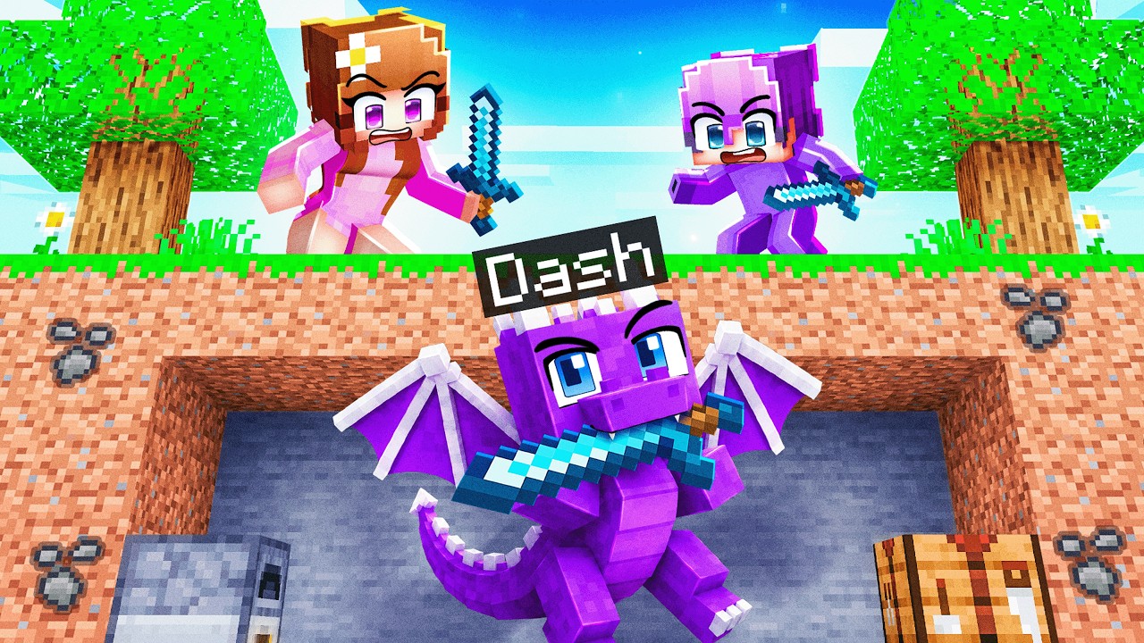 Я стал МАЛЕНЬКИМ ДРАКОНОМ в режиме Спидраннер против Охотников в Minecraft!