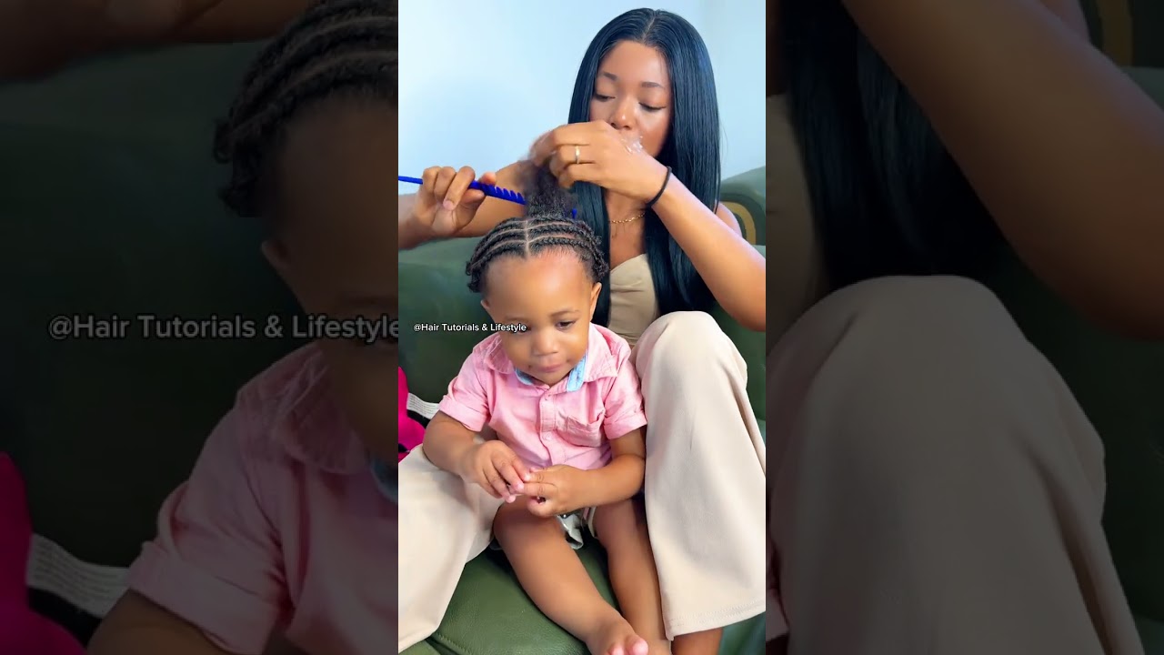 Cute baby boy hairstyle 🥰 loving mummy make his hair 😍