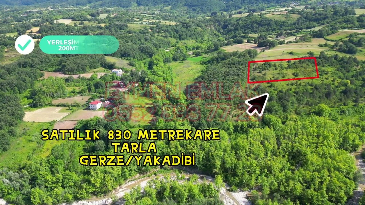 GERZE yakadibi'nde SATILIK 830m2 TARLA - EYMEN EMLAK