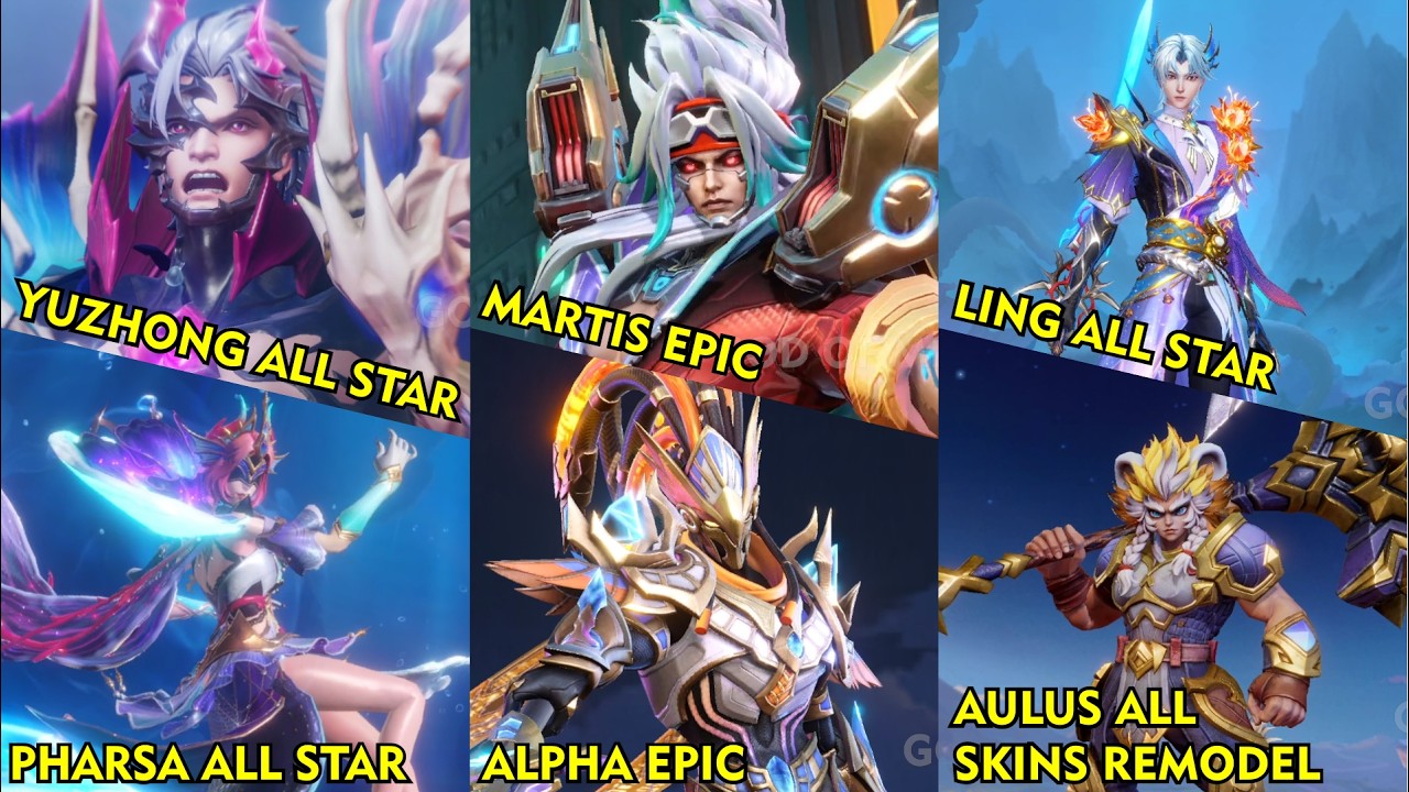 ALL STAR SKINS 2026 YU ZHONG PHARSA LING l EPIC SKIN ALPHA MARTIS l MAY STAR l AULUS ALL SKIN REVAMP