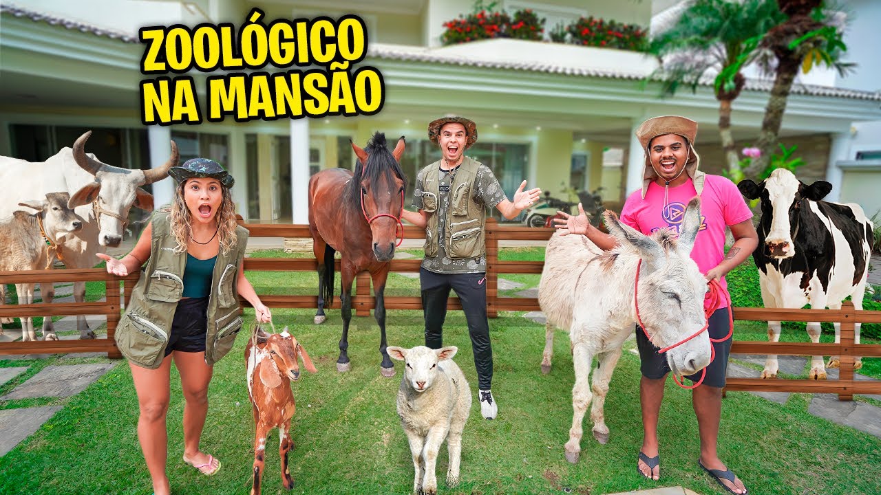 TRANSFORMAMOS A MANSÃO EM UM ZOOLÓGICO! - MUITO INCRÍVEL