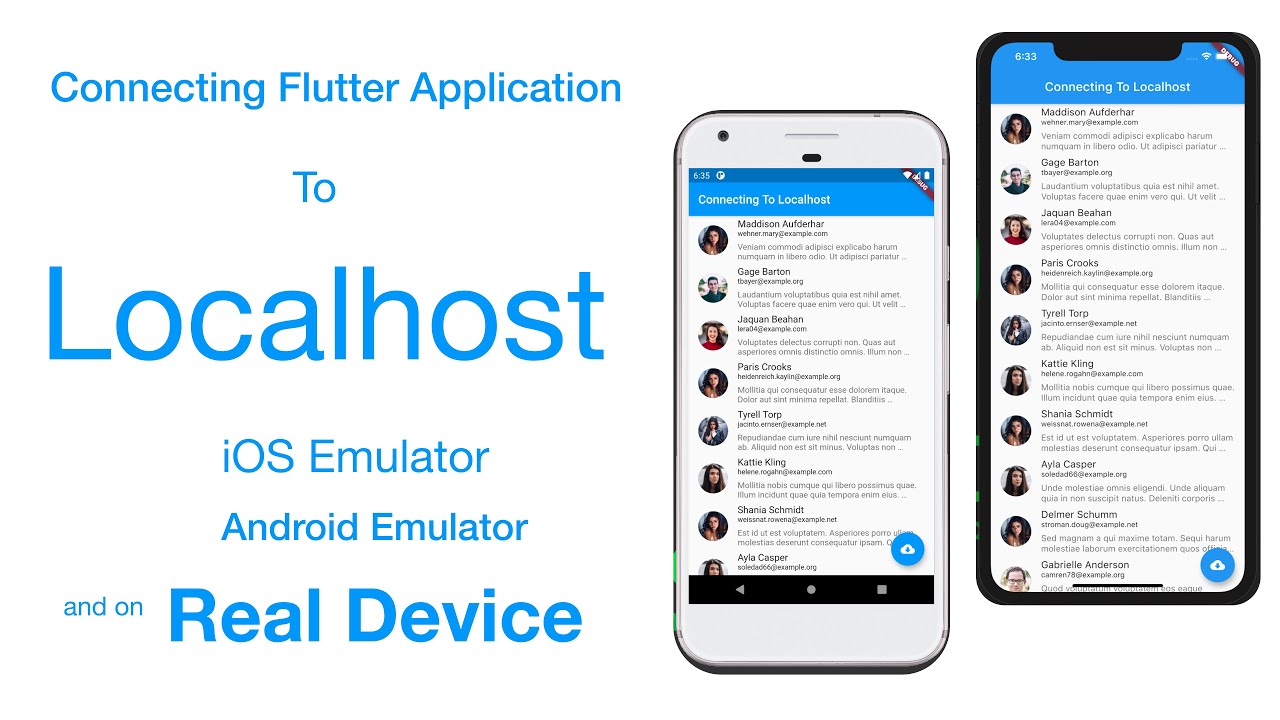 Connecting Flutter App To Localhost