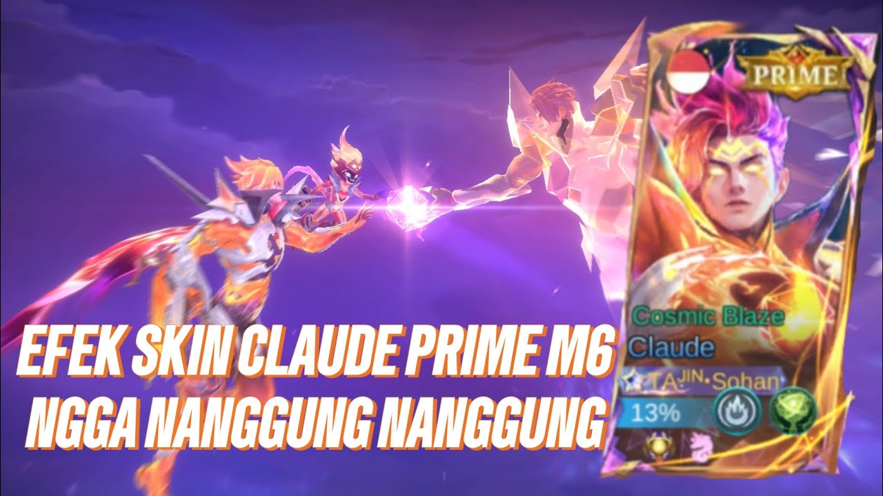 REVIEW SKIN CLAUDE PRIME M5 EFEK SKILLNYA NGGA NANGGUNG NANGGUNG Mobile Legends Bang Bang