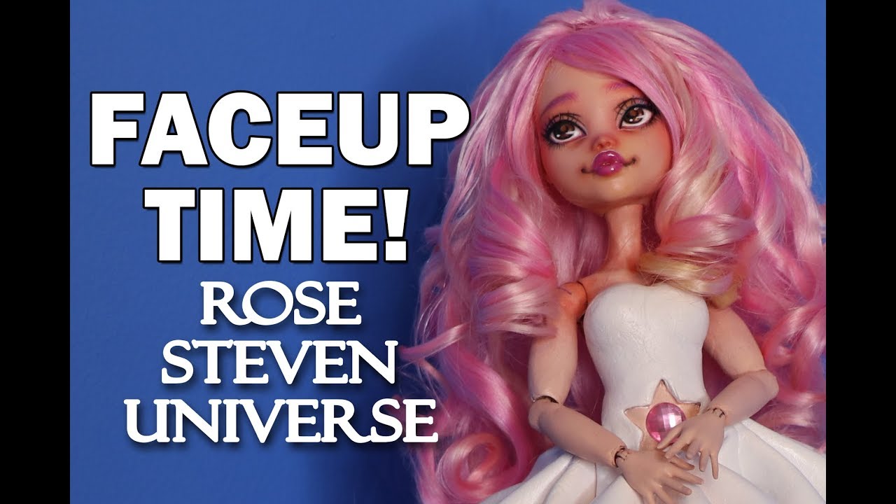 Faceup Time! Steven Universe Faceup Repaint Rose Quartz