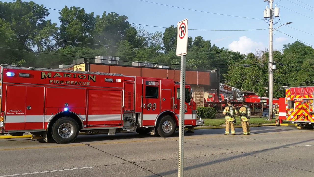 Marion Fire Department Responds to Fire at Villa's Patio