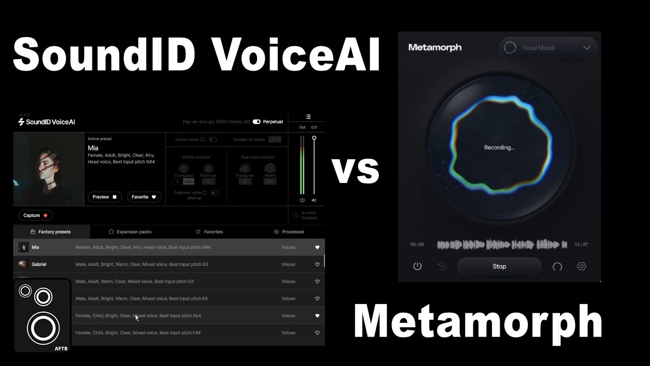 SoundID VoiceAI vs Metamorph (AI Voice Transformers)