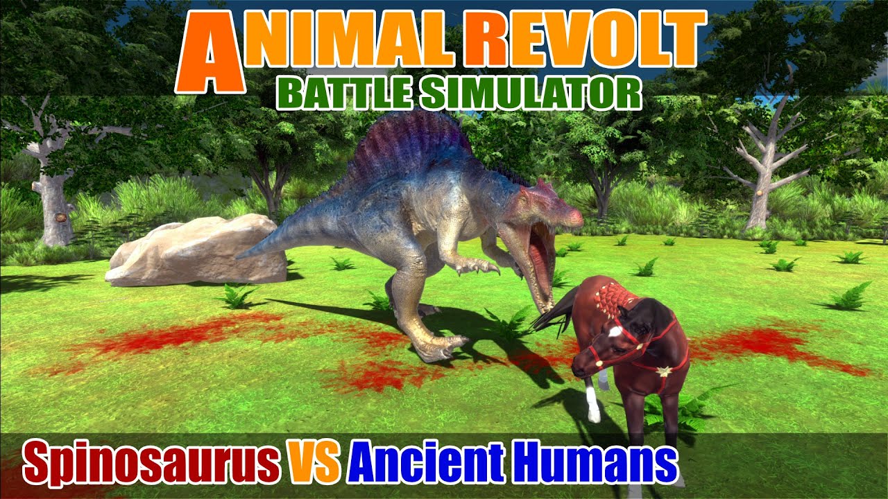 Spinosaurus vs Ancient Humans - Animal Revolt Battle Simulator