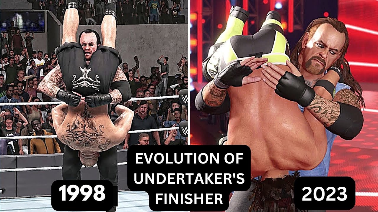 Evolution of Undertaker Finisher's 1998-2023  (WWE Games)