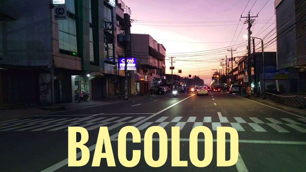 A Twilight Street Sceneries of Bacolod City