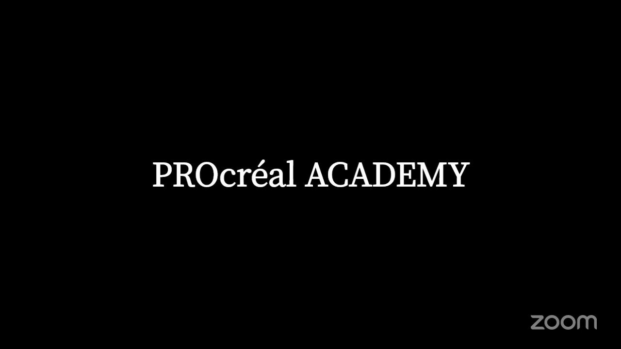 Réunion Zoom de PROcréal ACADEMY