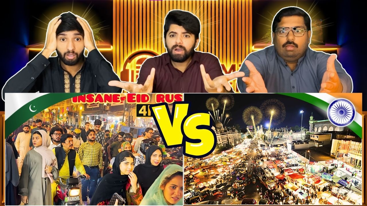 Reaction On Pakistan Vs India Chand Raat Celebration | चांद रात | Pakistani Reaction 🔥
