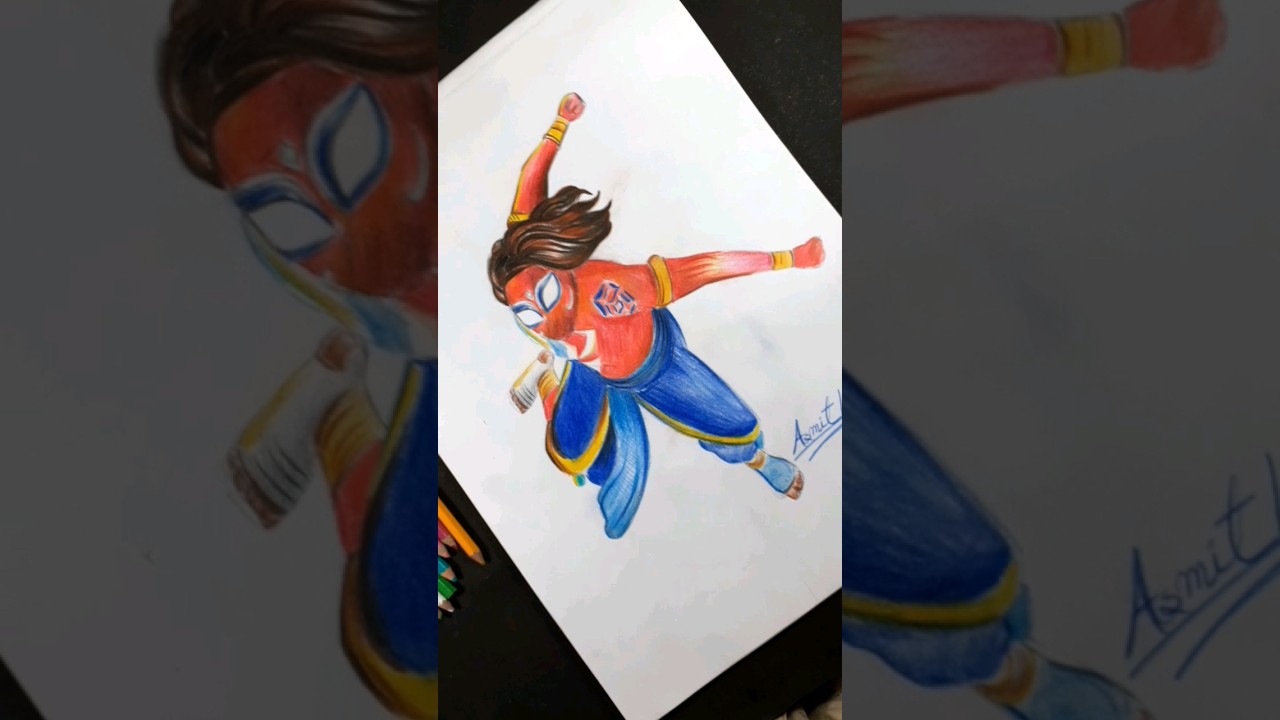🔥I Draw Our Best Super Hero 😍 Guess You who His ?#shorts