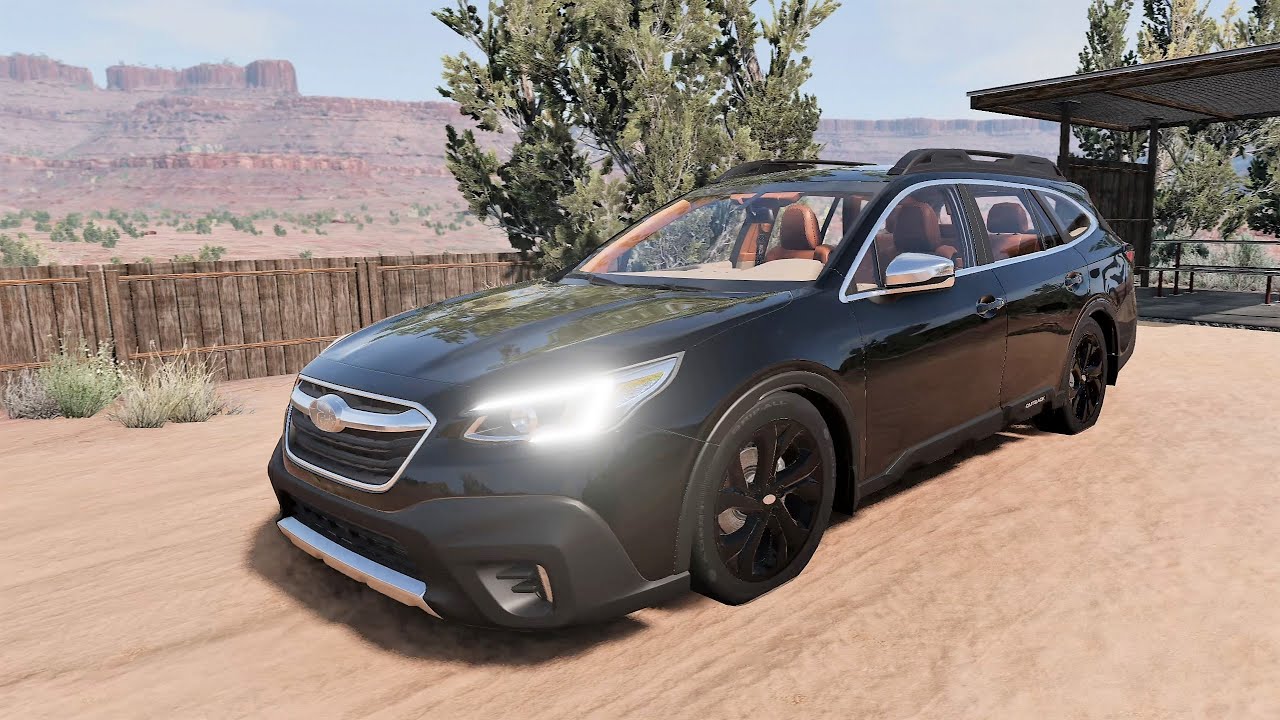 BeamNG.drive - Subaru Outback 2020 - Car Show Test Drive Crash .