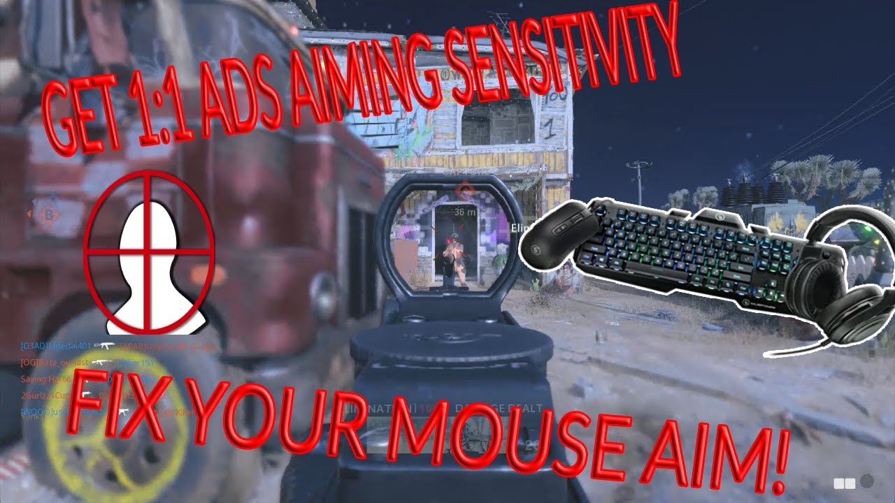 BLACK OPS COLD WAR - HOW TO FIX MOUSE AIMING SENSITIVITY (1:1 ADS SENSITIVITY)