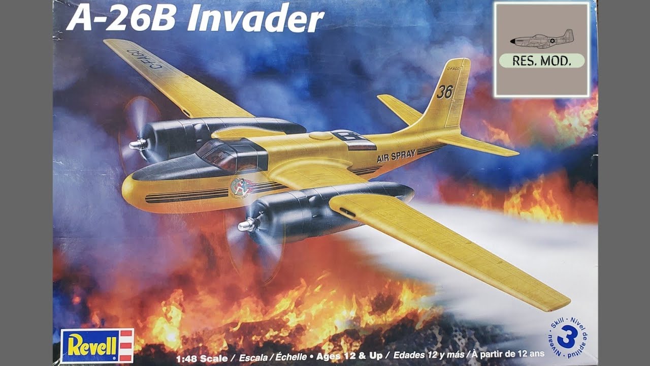 A-26B Invader | TIMELAPSE | Full Build | Revell | Monogram | Scale Model Building|WWII|Airplane