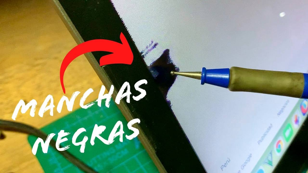 Quitar manchas negras de pantalla de laptop