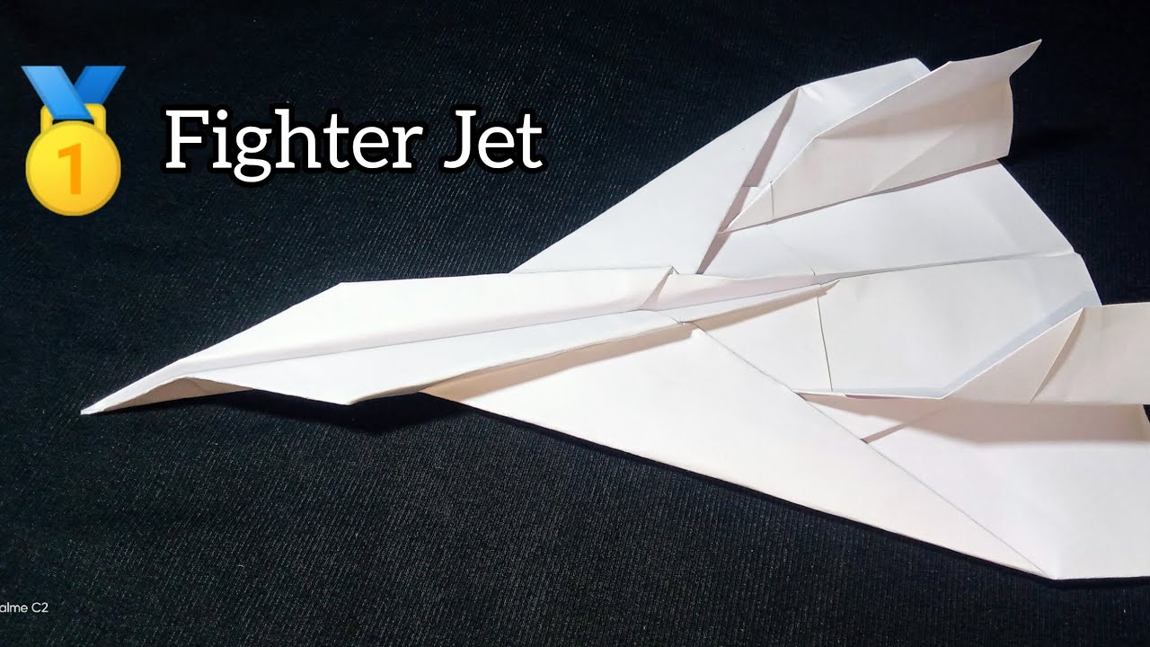 How to Make a Jet Fighter Paper Airplane that FLY FAR ! Lfindsofficial 