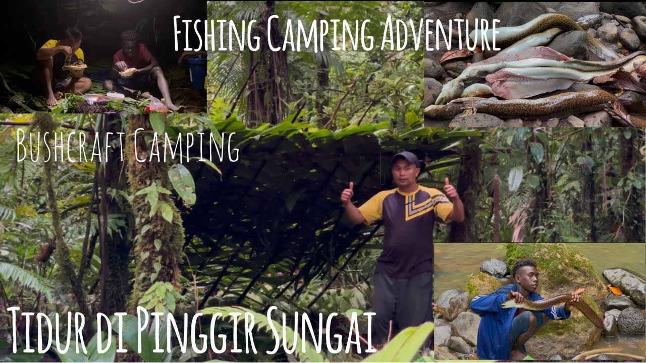 Camping Fishing Adventure Deep into The Forest//Mencari Ikan Monster di Sungai Yg Keruh//