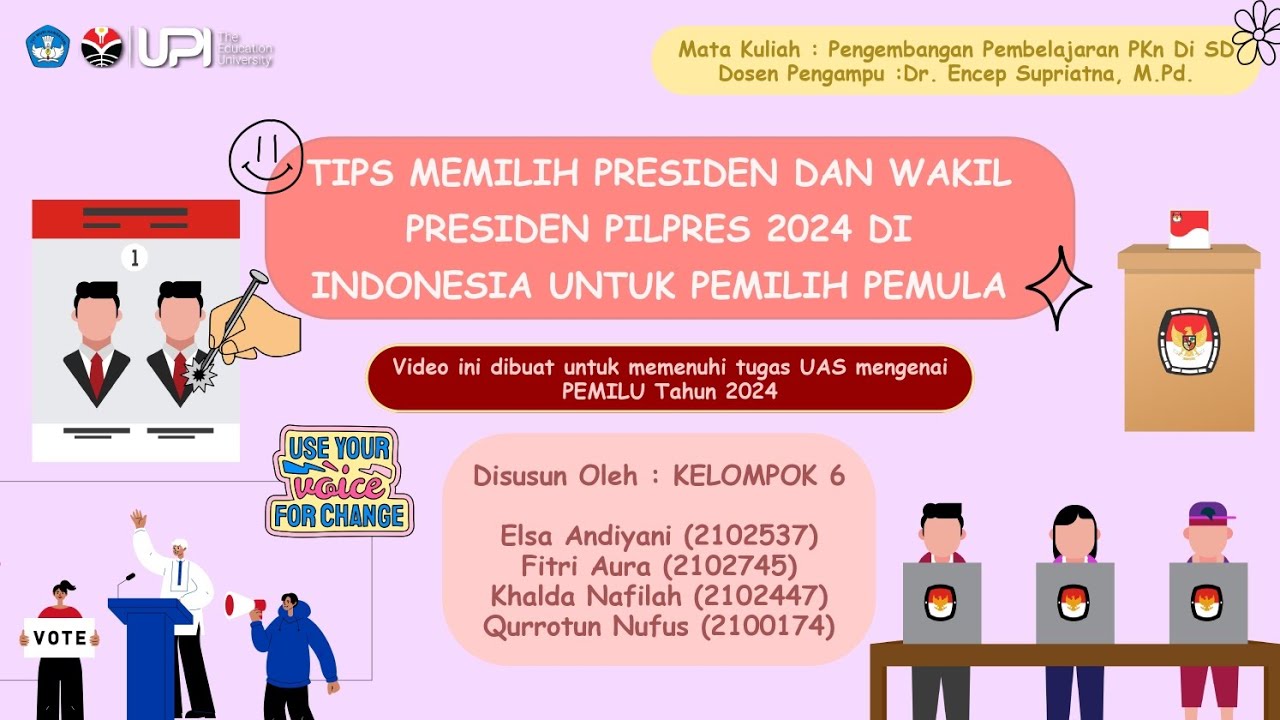 TIPS MEMILIH PRESIDEN & WAKIL PRESIDEN PEMILU 2024 UNTUK PEMILIH PEMULA & TATA CARA MENCOBLOS DI TPS