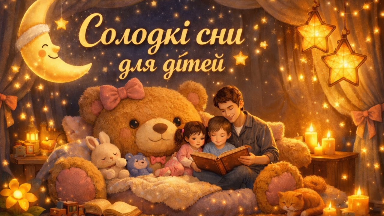 Солодкі сни для дітей 🌙🎶Ніжна музика, яка починається весело та м’якою та у спокійну колискову. 🧸✨
