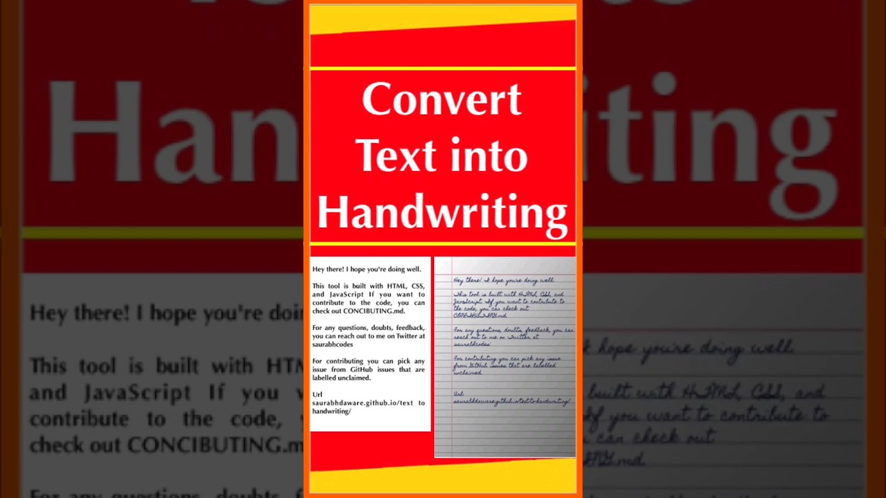 How to Easily Convert Text Into Handwriting | Step-by-Step Guide